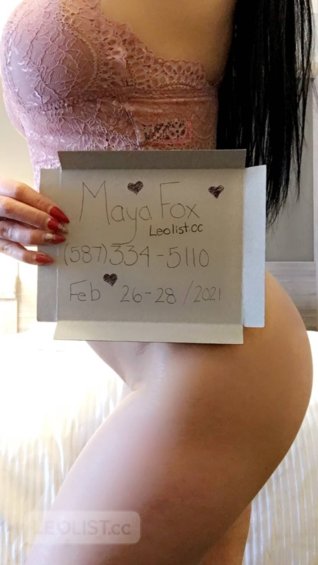 Lustful Maya Fox 🔥 (587) 334-5110 🔥 26 year old Caucasian/White Female  escort 🔥 Edmonton Verified escort